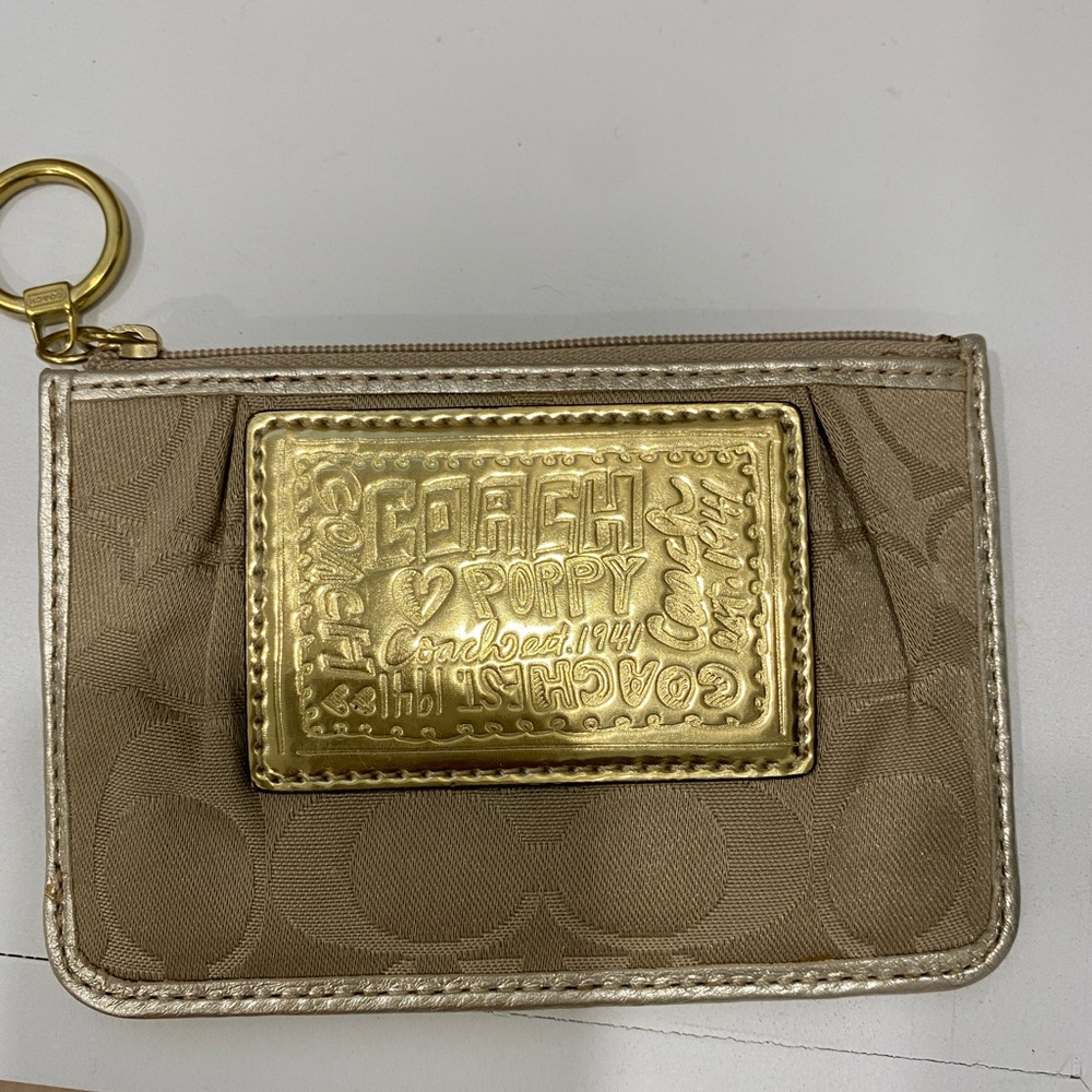 Coach key chain wallet